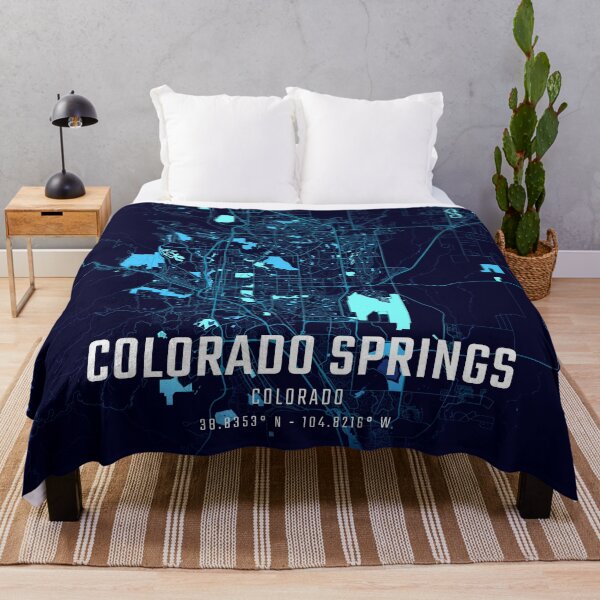 Item preview, Colorado Springs Midnight City Map designed and sold by HomeLivingCo.