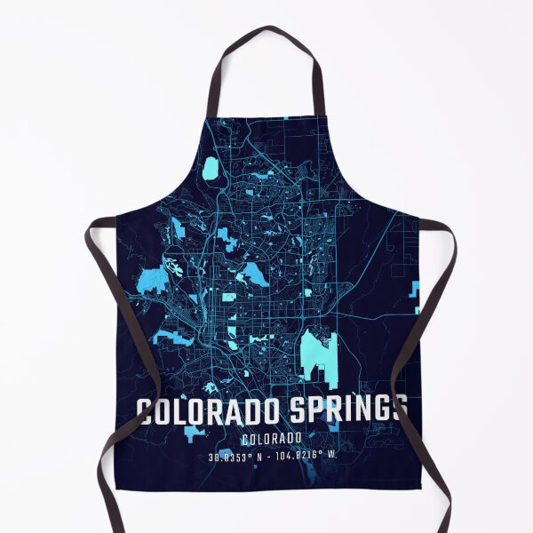 Item preview, Colorado Springs Midnight City Map designed and sold by HomeLivingCo.