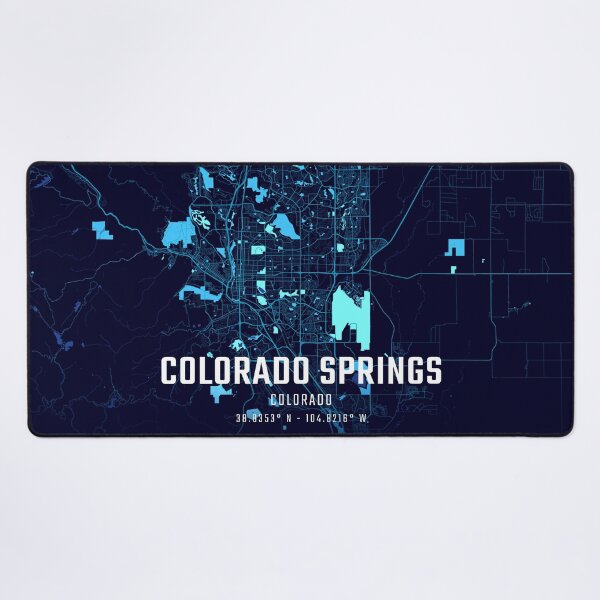 Item preview, Colorado Springs Midnight City Map designed and sold by HomeLivingCo.