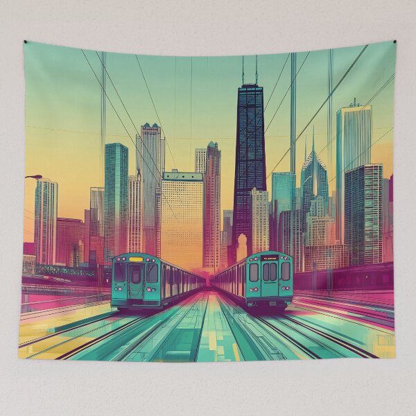 Item preview, Vivid train ride by skyline designed and sold by anytka.