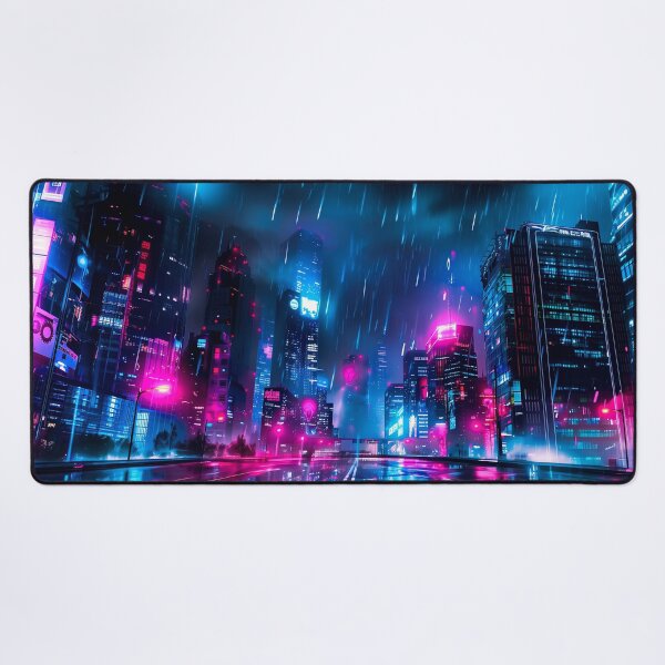 Item preview, Neon Cyberpunk City designed and sold by FantasyPrintVM.
