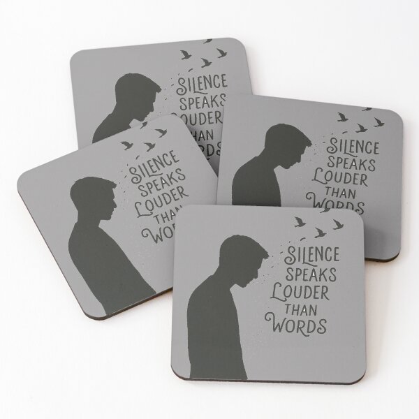 Item preview, Silence Speaks Louder T-Shirt – Emotional Minimalist Quote Tee designed and sold by KDesignCrafts.
