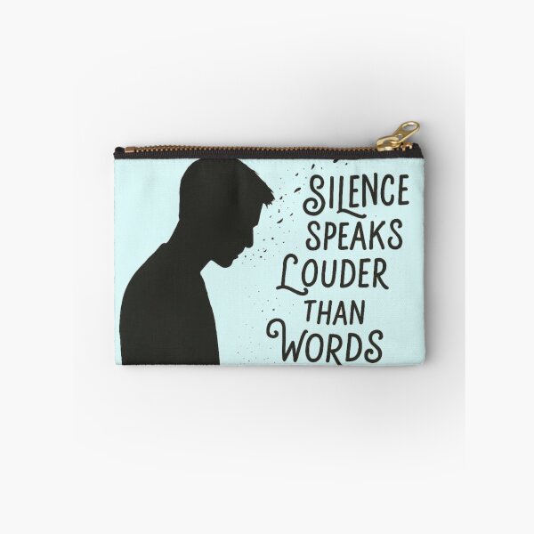 Item preview, Silence Speaks Louder T-Shirt – Emotional Minimalist Quote Tee designed and sold by KDesignCrafts.