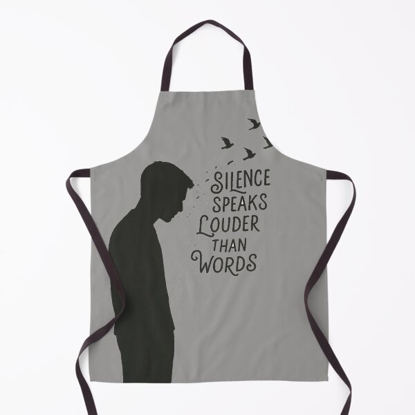 Item preview, Silence Speaks Louder T-Shirt – Emotional Minimalist Quote Tee designed and sold by KDesignCrafts.