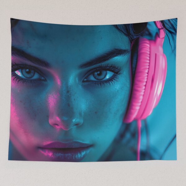 Item preview, Woman listens to music designed and sold by anytka.