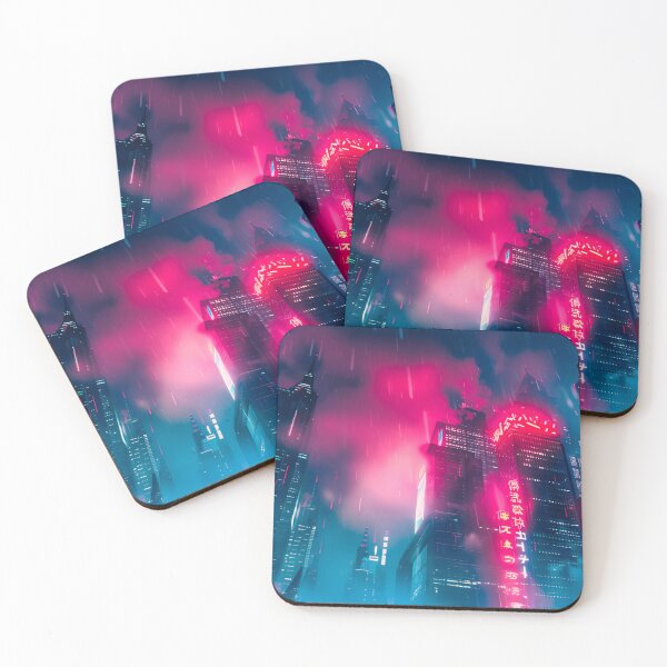 Item preview, Neon Cyberpunk City  designed and sold by FantasyPrintVM.