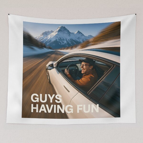 Item preview, Guys Having Fun Road Trip Adventure designed and sold by DroolWorthyUS.