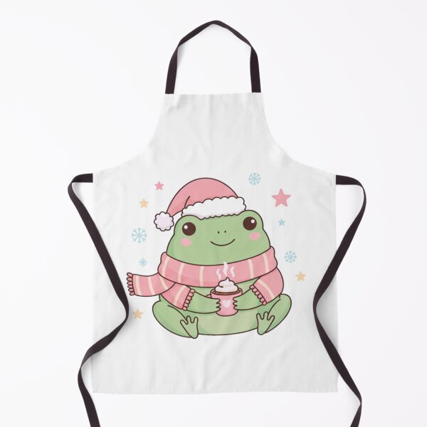 Item preview, Kawaii Frog Christmas Hot Cocoa Sticker - Cozy Holiday Cute designed and sold by Whimsical Pages.