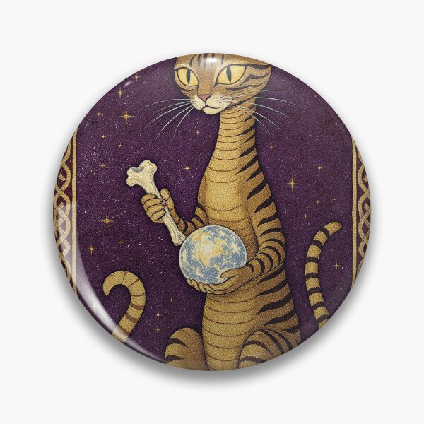 Artikelvorschau, Mittelalterliche Wahrsagekunst mit braun getigerten Katzen entworfen und verkauft von PictorialWhimsy.