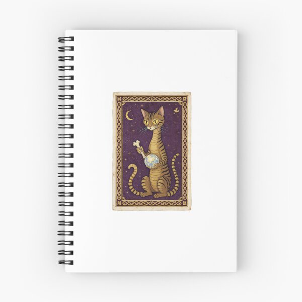 Item preview, Brown Tabby Cat Fortune-Telling Medieval Art designed and sold by PictorialWhimsy.