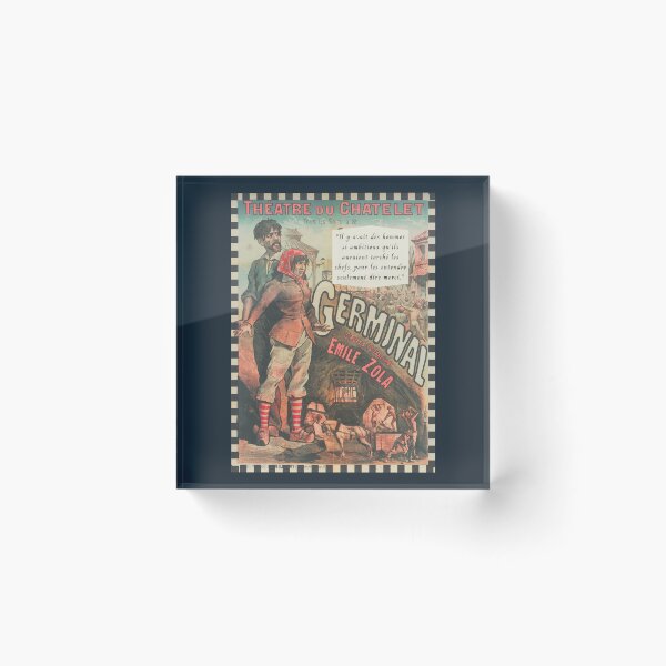 Item preview, Émile Zola quote: Il y avait des hommes si ambitieux qu'ils auraient torché les chefs, pour les entendre seulement dire merci. designed and sold by artbleed.