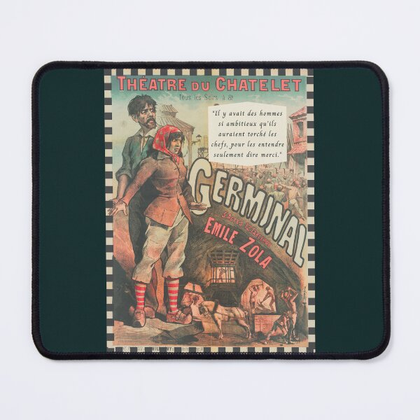 Item preview, Émile Zola quote: Il y avait des hommes si ambitieux qu'ils auraient torché les chefs, pour les entendre seulement dire merci. designed and sold by artbleed.