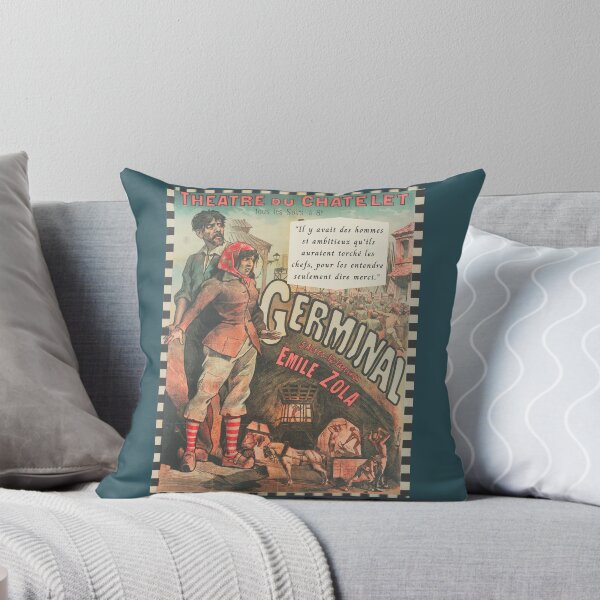 Item preview, Émile Zola quote: Il y avait des hommes si ambitieux qu'ils auraient torché les chefs, pour les entendre seulement dire merci. designed and sold by artbleed.