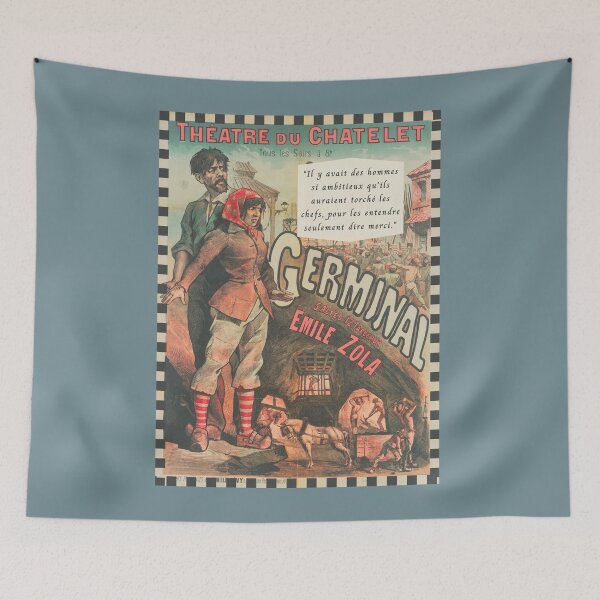 Item preview, Émile Zola quote: Il y avait des hommes si ambitieux qu'ils auraient torché les chefs, pour les entendre seulement dire merci. designed and sold by artbleed.