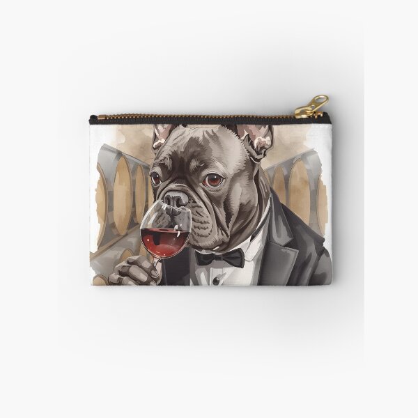 Item preview, French Bulldog Velvet & Vino | Funny Dog Wine Lover Gift designed and sold by Pixels & Paws.