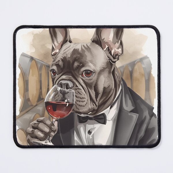 Item preview, French Bulldog Velvet & Vino | Funny Dog Wine Lover Gift designed and sold by Pixels & Paws.