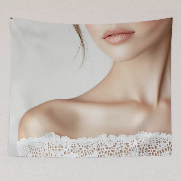 Item preview, Lace-clad woman portrait designed and sold by anytka.