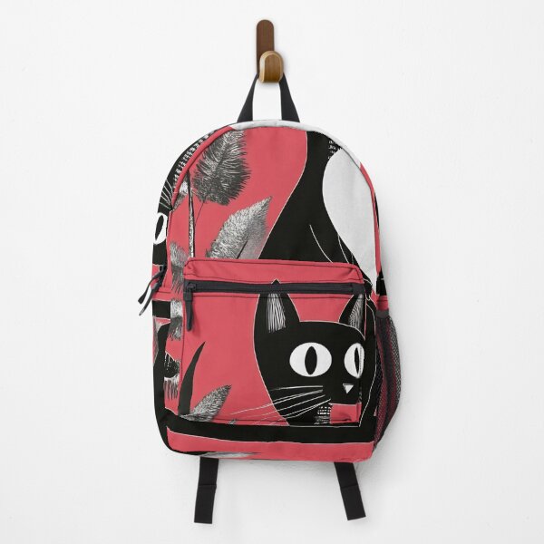 Item preview, Blk cats with hearts on red designed and sold by anytka.
