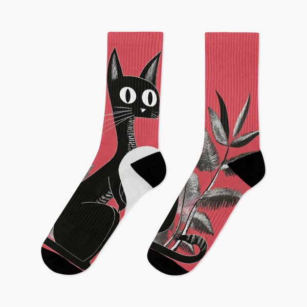 Item preview, Blk cats with hearts on red designed and sold by anytka.