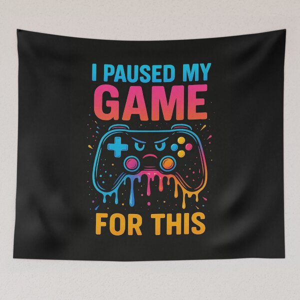 Artikelvorschau, Gaming Controller – I Paused My Game entworfen und verkauft von LiLeDesigns.