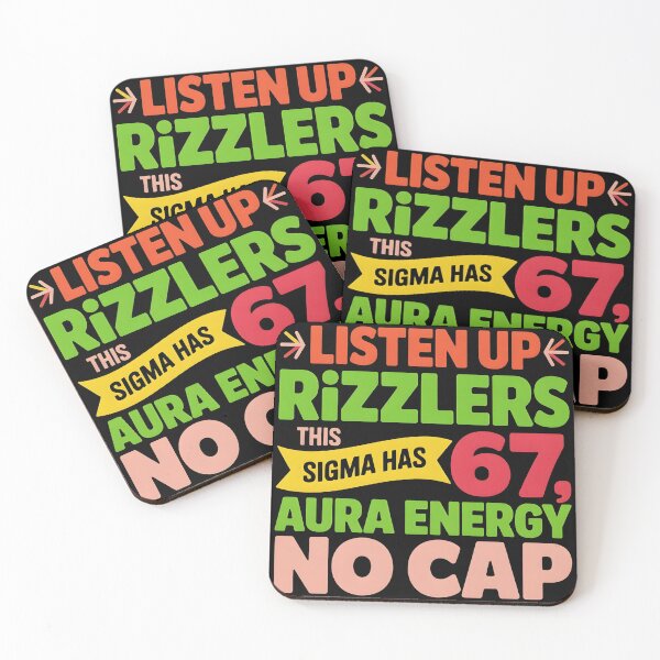 Item preview, Listen Up Rizzlers This Sigma Has 67 Aura Energy Six Seven designed and sold by BLZART.
