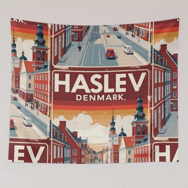 Item preview, Haslev Denmark 1950s Vintage Travel Tourism designed and sold by TravelersGems.