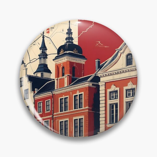 Item preview, Hedehusene Flong Denmark 1950s Vintage Travel Tourism designed and sold by TravelersGems.
