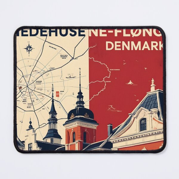 Item preview, Hedehusene Flong Denmark 1950s Vintage Travel Tourism designed and sold by TravelersGems.