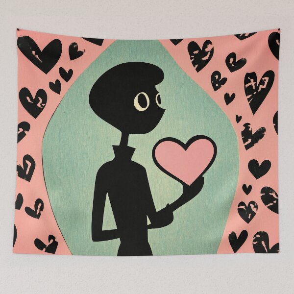 Item preview, Person holding a heart among hearts designed and sold by anytka.