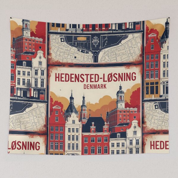 Item preview, Hedensted Losning Denmark 1950s Vintage Travel Tourism designed and sold by TravelersGems.
