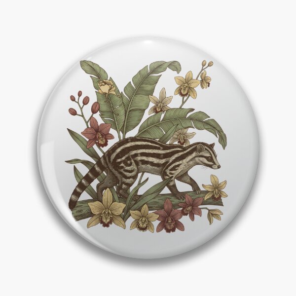 Item preview, Banded Palm Civet Among Banana Leaves designed and sold by BirdsnStuff.