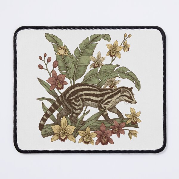 Item preview, Banded Palm Civet Among Banana Leaves designed and sold by BirdsnStuff.