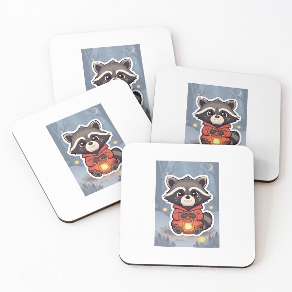 Item preview, Raccoon with Lantern designed and sold by PictorialWhimsy.