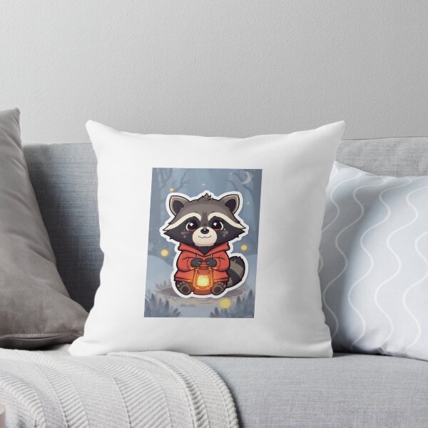 Item preview, Raccoon with Lantern designed and sold by PictorialWhimsy.