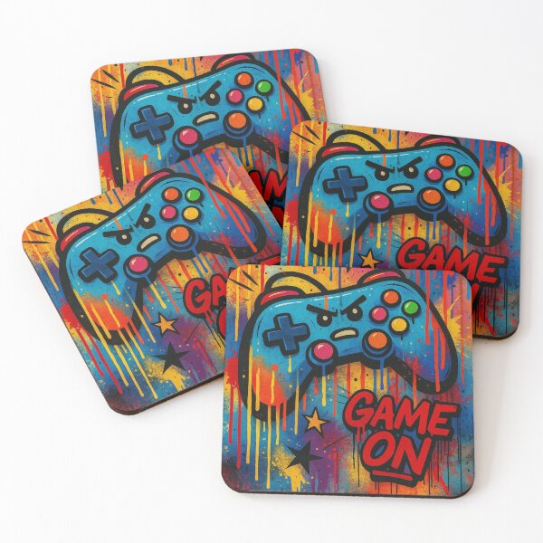 Artikelvorschau, Gaming Controller – Game On Graffiti Art entworfen und verkauft von LiLeDesigns.