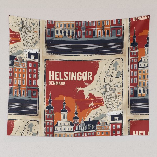 Item preview, Helsingor Denmark 1950s Vintage Travel Tourism designed and sold by TravelersGems.