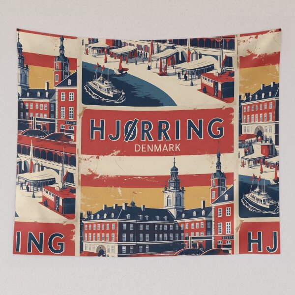 Item preview, Hjorring Denmark 1950s Vintage Travel Tourism designed and sold by TravelersGems.