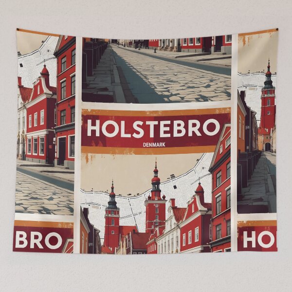 Item preview, Holstebro Denmark 1950s Vintage Travel Tourism designed and sold by TravelersGems.
