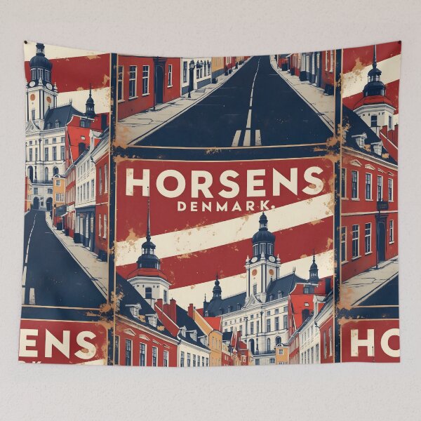 Item preview, Horsens Denmark 1950s Vintage Travel Tourism designed and sold by TravelersGems.