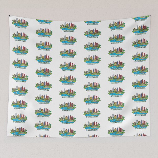 Item preview, Mississauga Ontario City Souvenir Illustration designed and sold by KiValuate.