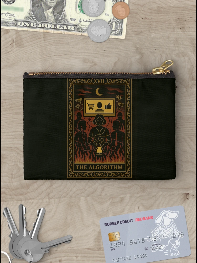 Thumbnail 3 of 4, Zipper Pouch, The Algorithm designed and sold by UnitedThreads.