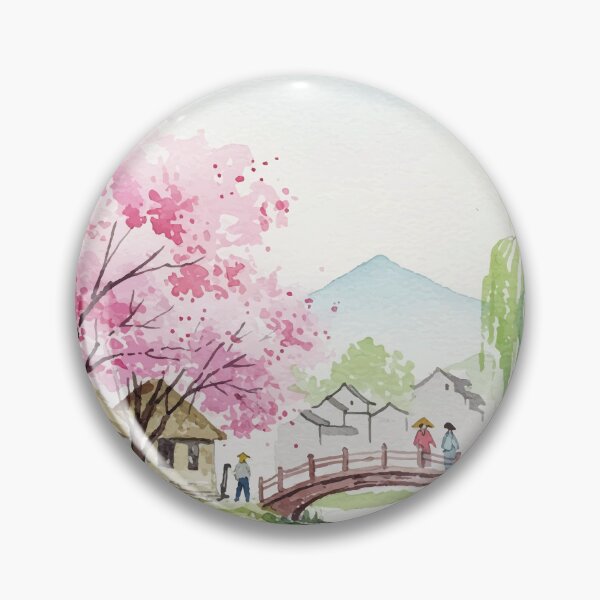 Item preview, Japanese-style rural landscape designed and sold by Design4uStudio.