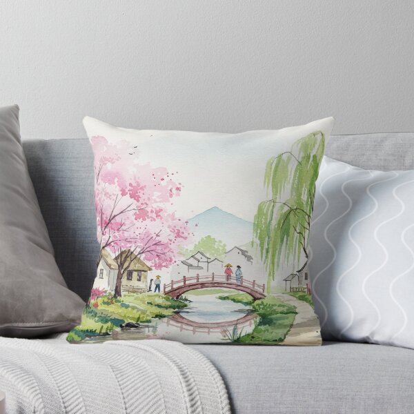 Item preview, Japanese-style rural landscape designed and sold by Design4uStudio.