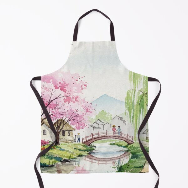 Item preview, Japanese-style rural landscape designed and sold by Design4uStudio.