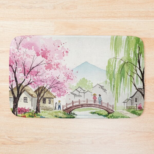 Item preview, Japanese-style rural landscape designed and sold by Design4uStudio.