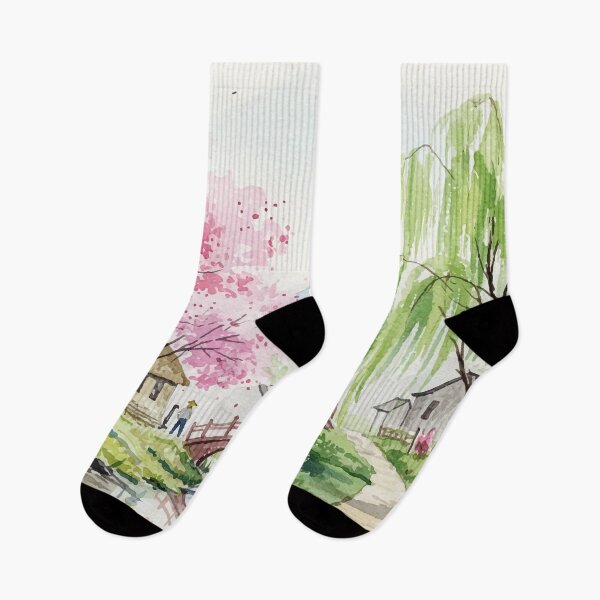 Item preview, Japanese-style rural landscape designed and sold by Design4uStudio.