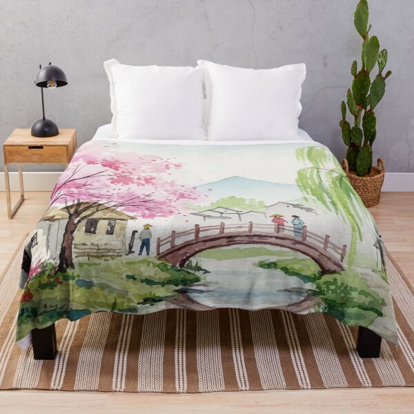 Item preview, Japanese-style rural landscape designed and sold by Design4uStudio.