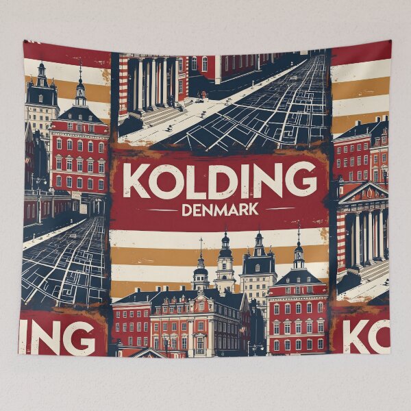 Item preview, Kolding Denmark 1950s Vintage Travel Tourism designed and sold by TravelersGems.