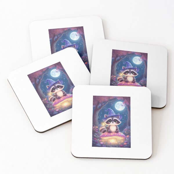 Item preview, Magical Raccoon Wizard designed and sold by PictorialWhimsy.