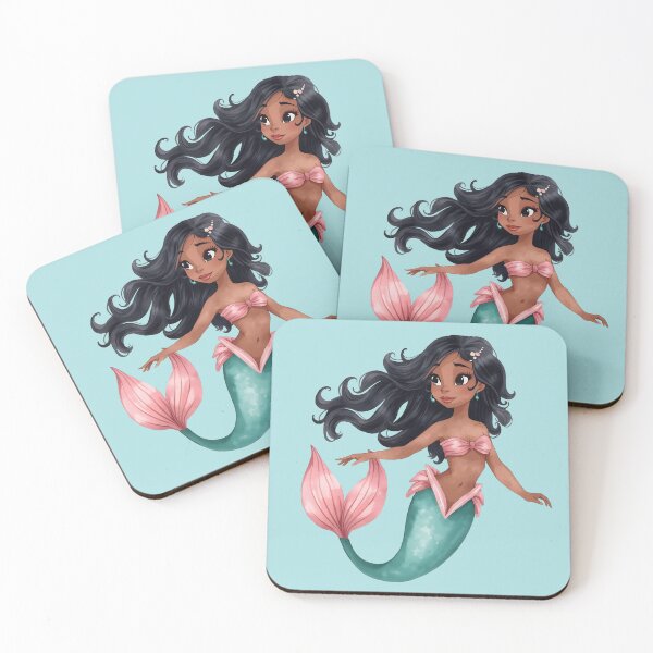 Item preview,  Mermaid Teal Pink designed and sold by MoonMonkeyNbear.